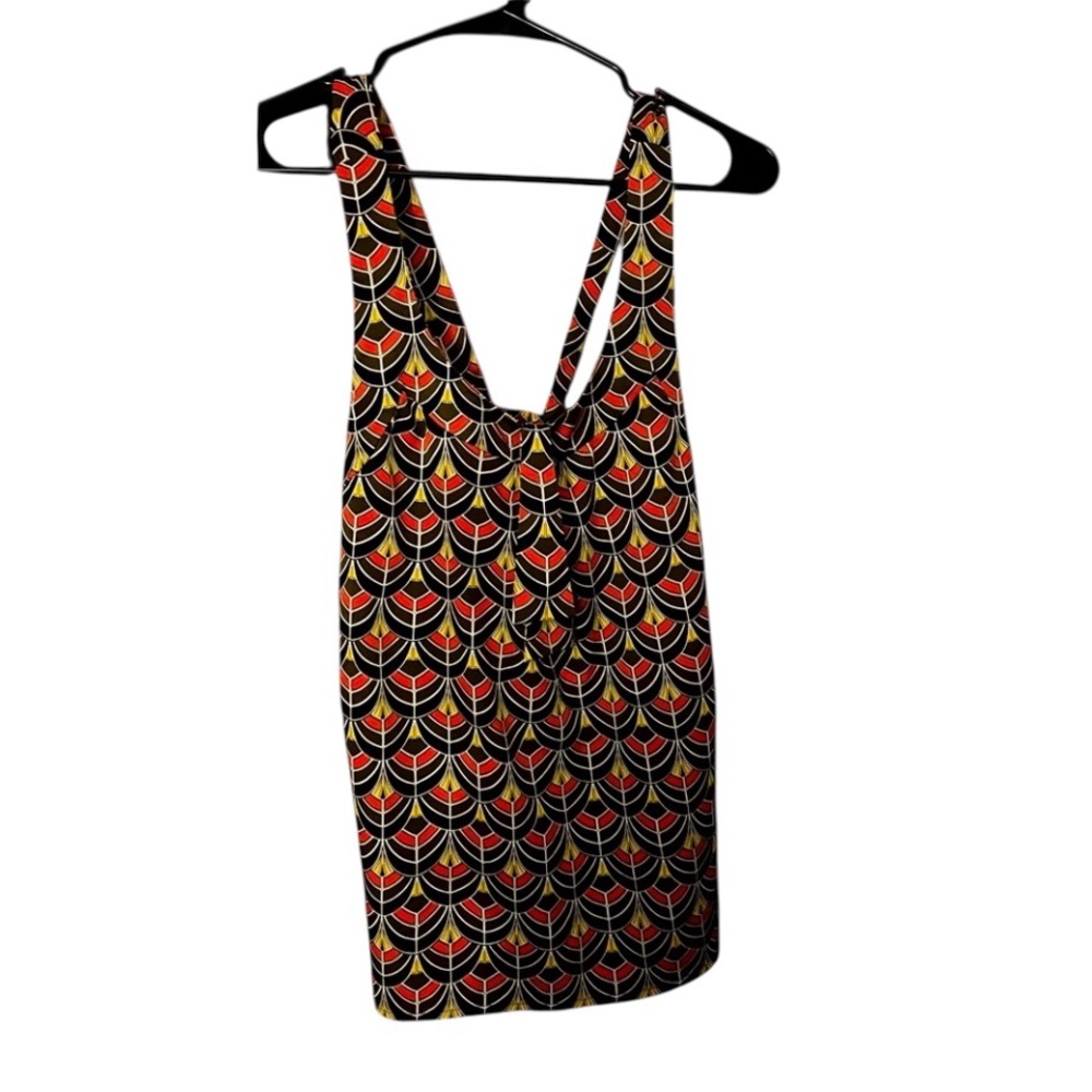 Banana Republic Orange Brown Halter Top